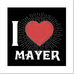 Graphic Mayer Proud Name Christmas Birthday 70s 80s 90s Vintage Styles Posters and Art